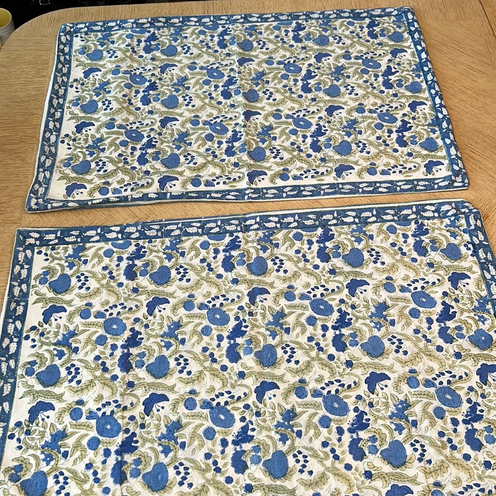 Hand Block Pillow Cases (2)